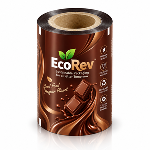 Food Grade Laminated <b>Roll</b> <b>Film</b> Transparent Glossy Eco-Friendly Packaging for Chocolate Custom Digital Printing Available EcoRev - Product Image 2