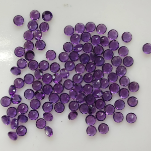 Ametyste africaine naturelle, taille brillant ronde 3,5 mm, pierres précieuses de qualité supérieure pour la fabrication de bijoux - Product Image 2