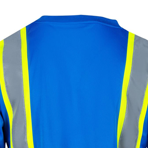 Direct Factory Supplier <b>Hi</b> <b>Vis</b> Reflective Workwear Long Sleeve <b>Shirts</b> Men's Reflective Polyester Working <b>Shirt</b> With Stripes - Product Image 4