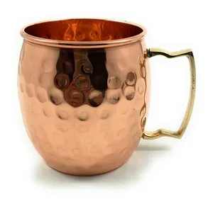 Natural <b>Copper</b> Mugs Handcrafted Hammered <b>Copper</b> Pure Mule <b>Cups</b> and Handles Available In Bulk Quantity - Product Image 5