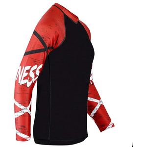 Wholesale Men <b>Compression</b> <b>Shirt</b> Long Sleeve Rash Guard Graphic Print UV Protection OEM Factory Supplier - Product Image 3