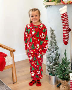 Ensemble de survêtement de Noël pour femmes, imprimé personnalisé, haut à manches longues et pantalon, ensemble de pyjama confortable pour l'hiver, ensemble de vêtements de détente, ensemble de Noël festif pour la famille - Product Image 4