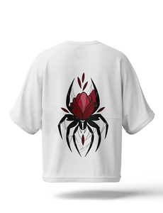 T-shirt oversize vierge épais à motif graphique et épaules tombantes - Achetez un T-shirt pour homme en coton lourd de haute qualité - Product Image 3