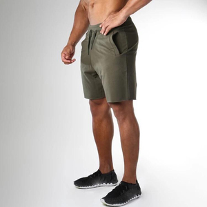 Quick Dry Workout Jogging Gym <b>Cargo</b> <b>Shorts</b> Drawstring Closure Solid Knee Length Breathable - Product Image 4