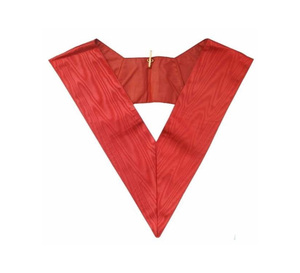 Collier de Rite Écossais du 28e Degré en Satin Rouge Premium, Régalia Maçonnique de Haute Qualité, Régalia Cérémonielle Personnalisée, Fournisseur en Gros - Product Image 1