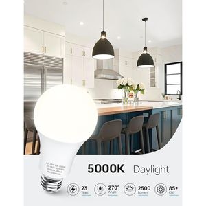 Lampadine LED A21 Super Luminose 23W, Alternative alle Lampadine a Incandescenza 150W/200W, 2500 Lumen Luce Diurna E26, Lampadine LED ad Alte Prestazioni - Product Image 2