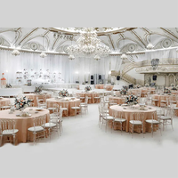 Ensemble de tables et de chaises de salle à manger en acrylique pour les fêtes, chaises de mariage au Ghana, chaise en plastique transparente pour tasse à café