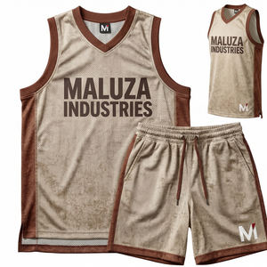 Tenue d'entraînement de basketball haut de gamme : Maillot léger en mesh et short personnalisés pour équipe – Maluza Industries Global Sport - Product Image 4