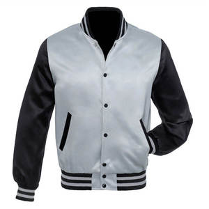 Blouson universitaire unisexe personnalisé en mélange de laine, avec coutures durables, capuche et design patchwork pour la personnalisation de la marque - Product Image 2