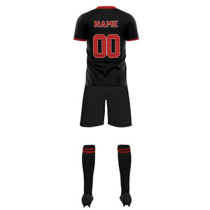 Custom Striped Soccer Jersey Sublimation Printing Football Shirt Moisture-Wicking Team Sports Uniform Wholesale For <b>Men's</b> - Product Image 3