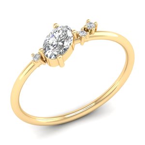 Anillos de Moissanita con Certificación GRA de Oro Rosa Sólido de 14K, Diseño Original REYES, Joyería Fina para Mujer, Elección Perfecta para Compromiso - Product Image 6