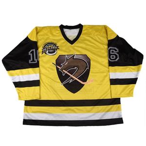 Uniformes Deportivos Personalizados por Sublimación, Uniformes de Equipo OEM con Nombre y Número, Camisetas de Hockey sobre Hielo - Product Image 1