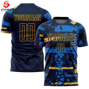 Custom Sublimation Football Jersey Men Breathable Quick Dry <b>Soccer</b> Shirt Personalized Team Uniform Training Match Sportswear OEM - Product Image 2
