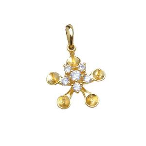 Argent 925, ensemble de 5 perles flocon de neige, perles DIY, anneau multi-perles 6-7,3 mm et pendentif pour boucles d'oreilles, accessoires de bijouterie 5756 - Product Image 5