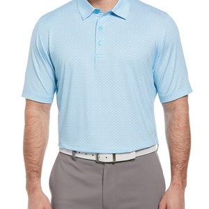 Men's Short Sleeve Light <b>Blue</b> Pique <b>Polo</b> <b>Shirt</b> Regular Fit Casual Knitted Collared Design Solid Color Breathable 2027 - Product Image 3
