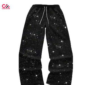 Conjunto Deportivo CARE MASTER con Estampado de Estrellas, Sudadera con Capucha y Pantalones Largos Unisex, Corte Holgado Informal para Otoño - Product Image 2