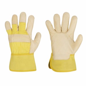 Guantes de Trabajo de Piel de Vacuno de Primera Calidad, Forro de Felpa de Algodón Cómodo, Palma Reforzada - Product Image 2