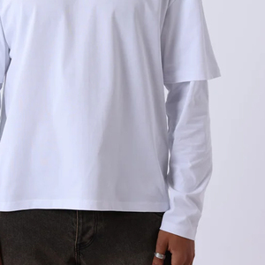 Camiseta de Doble Capa de Primera Calidad para Hombre, Fabricante de Ropa, Corte Regular Personalizado, Estilo Urbano - Product Image 2