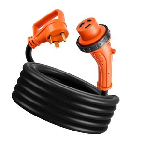 Câble d'alimentation robuste pour camping-car 30 ampères 25 pieds 125V 3750W 10/3 AWG STW NEMA TT-30P vers L5-30R Twist Lock - Product Image 1