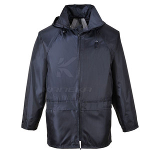 2026 Winter Hooded Front Logo 100% Polyester <b>Lightweight</b> Breathable Eco-Friendly Casual <b>Rain</b> <b>Jacket</b> - Product Image 4