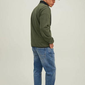 Veste légère en laine 100% pour homme, imprimée et brodée, respirante, en polaire, coupe ample, séchage rapide, écologique - Product Image 3