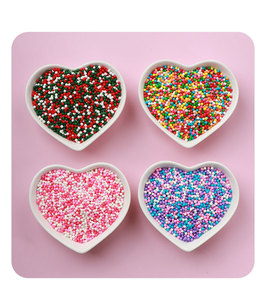 Perlas de Azúcar Comestibles, Redondas, de Colores, Pulimentadas, de 2 mm, para Decoración de Pasteles, <span class=keywords><strong>Donas</strong></span>, Helados y Repostería, Uso Comercial - Product Image 3