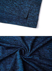 Men's <b>Blue</b> Short Sleeve <b>Polo</b> <b>Shirt</b> Knitted Breathable Solid Color Regular Fit Button Design Casual Style - Product Image 4
