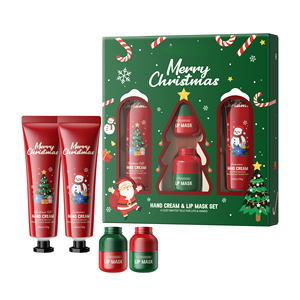 High Quality Christmas Gift Set Hand <b>Cream</b> & <b>Lip</b> Mask Moisturizing for Normal Skin Adults Natural Scent Customizable - Product Image 5