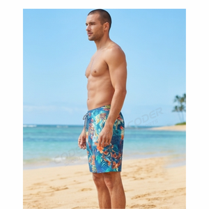 Shorts de Playa para Hombre, Ligeros, Nuevo Modelo, Fabricación Profesional, Cintura Media con Cordón Ajustable, Shorts de Baño para Hombre con Bolsillos - Product Image 4