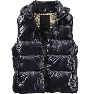 Venta al por mayor XL sin mangas con capucha Gilet Custom-Made Winter Puffer Jacket Directo del fabricante - Product Image 2
