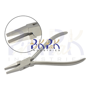 Alicates de Punta Plana de 115 mm, Acero Inoxidable, Mordazas Lisas, Acabado Mate, Mango OEM, para Joyería, Doblado de Alambre, Engarzado, Pesca, Manualidades - Product Image 1