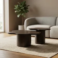 Table d'appoint moderne en marbre avec structure en bois durable, design contemporain, meubles de salon