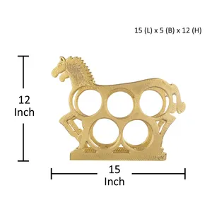 Modern Handmade Metal Wine Bottle Stand Premium Decorative Holder for Dining <b>Table</b> Wholesale Handmade Metal Bottle Holder Stand - Product Image 6