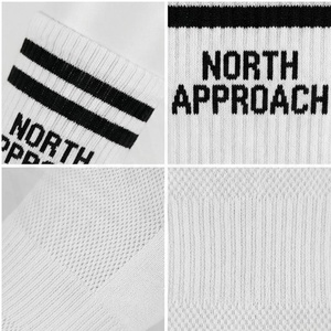 Chaussettes North Approach en coton blanc respirant avec imprimé lettres pour adultes, idéales pour l'été et les tenues décontractées - Product Image 4