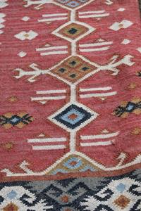 พรมคิลิมปอกระเจาทอมือ แบบสองด้าน ใยธรรมชาติ สำหรับห้องนั่งเล่น โรงแรม และรีสอร์ท ขายส่ง - Product Image 2