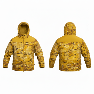 Hot Sale Customized All Over Printed Camouflage Waterproof Outdoor Hooded Jacket Lightweight Windproof Polyester <b>Coat</b> for Men - Product Image 5