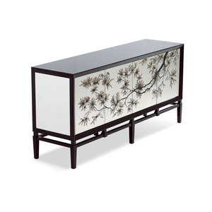 Mueble de Salón Pintado a Mano, Mueble de Almacenamiento Decorativo de Madera Maciza, Mueble Artístico para el Hogar, Hotel y Villa - Product Image 2