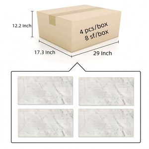 Marmo Bianco 12*24 con Finitura Texturizzata OL e Design Scanalato 3D per Decorazione Murale - Product Image 5