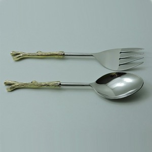 Newly Designed Stainless Steel Salad Server Set Mirror Polished Salad <b>Spoon</b> Set Kitchenware Utensils <b>Serving</b> <b>Spoon</b> Steel Cutlery - Product Image 5