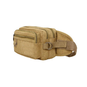 Sac banane en toile personnalisé, sac de taille tactique léger et imperméable avec fermeture éclair pour le sport en extérieur, le voyage et le cyclisme, pour hommes et femmes - Product Image 4