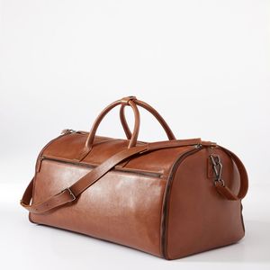 Hot Selling Genuine Leather Fashion Unisex Travel Bag Large Capacity Expandable Portable Durable High Quality Zipper <b>Adjustable</b> - Product Image 3