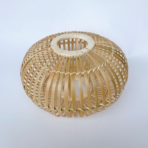 Handmade Bamboo Pendant Lamp <b>Shade</b> Woven Hanging Lampshade Natural Fiber Ceiling <b>Light</b> Cover <b>Boho</b> Home Decor - Product Image 2