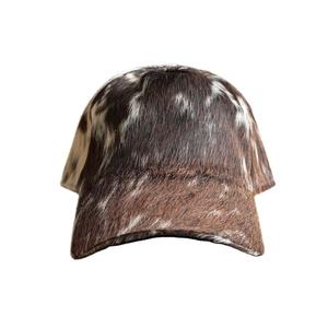 Gorra de Béisbol Unisex con Estampado de Vaca, Color Marrón y Blanco, Estilo Casual, Ajustable para Adultos, para Usar en Primavera y Otoño - Product Image 2