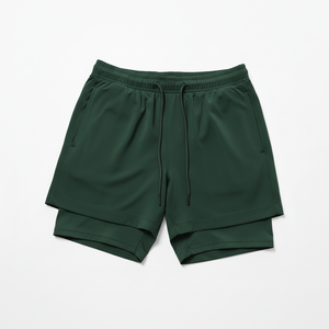 Quick Dry Hot Sale Cheap Custom Logo Two in One Sports Running Workout Shorts for Men Polyester Spandex Double <b>Layer</b> Shorts - Product Image 1