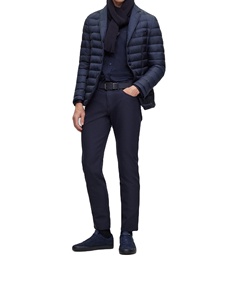 แจ็กเก็ตทรงพองมีฮู้ดสำหรับผู้ชายเสื้อแจ็คเก็ตขน2026แขนทำจากผ้าฝ้ายโพลีเอสเตอร์ตะเข็บสูงปกติ - Product Image 4