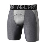 Shorts de sport athlétiques pour hommes grande taille avec logo personnalisé, taille mi-haute, compression, poches, pour la course et la gym