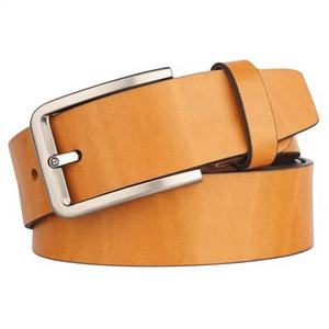 Nouveauté Ceinture Formelle pour Homme 100% Imperméable Écologique en Cuir de Vache Acier Solide Robuste à la Mode Logo de Marque Personnalisé - Product Image 1
