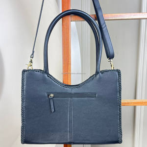 Bolso de mano de cuero personalizado hecho a mano de un solo hombro, bolsos de mano con cremallera y patrón a cuadros en blanco y negro para mujer - Product Image 5