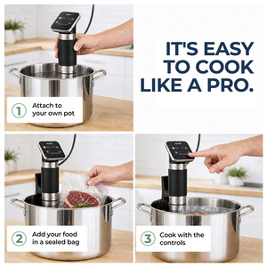 Appareil de cuisson <span class=keywords><strong>sous</strong></span> <span class=keywords><strong>vide</strong></span> certifié CE CB RoHS GS, <span class=keywords><strong>cuiseur</strong></span> lent à haute efficacité, 1300W, circulateur à immersion, <span class=keywords><strong>meilleur</strong></span> appareil de cuisson domestique - Product Image 3