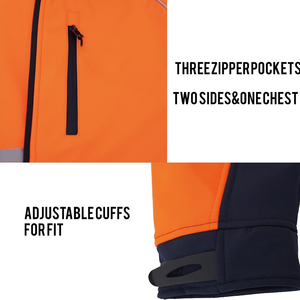 Vestes de sécurité réfléchissantes de haute visibilité à prix bas, respirantes, imperméables, en coton, unisexes, vêtements de travail industriels, vente en gros - Product Image 4